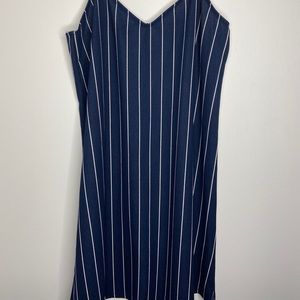 Navy and White Dress